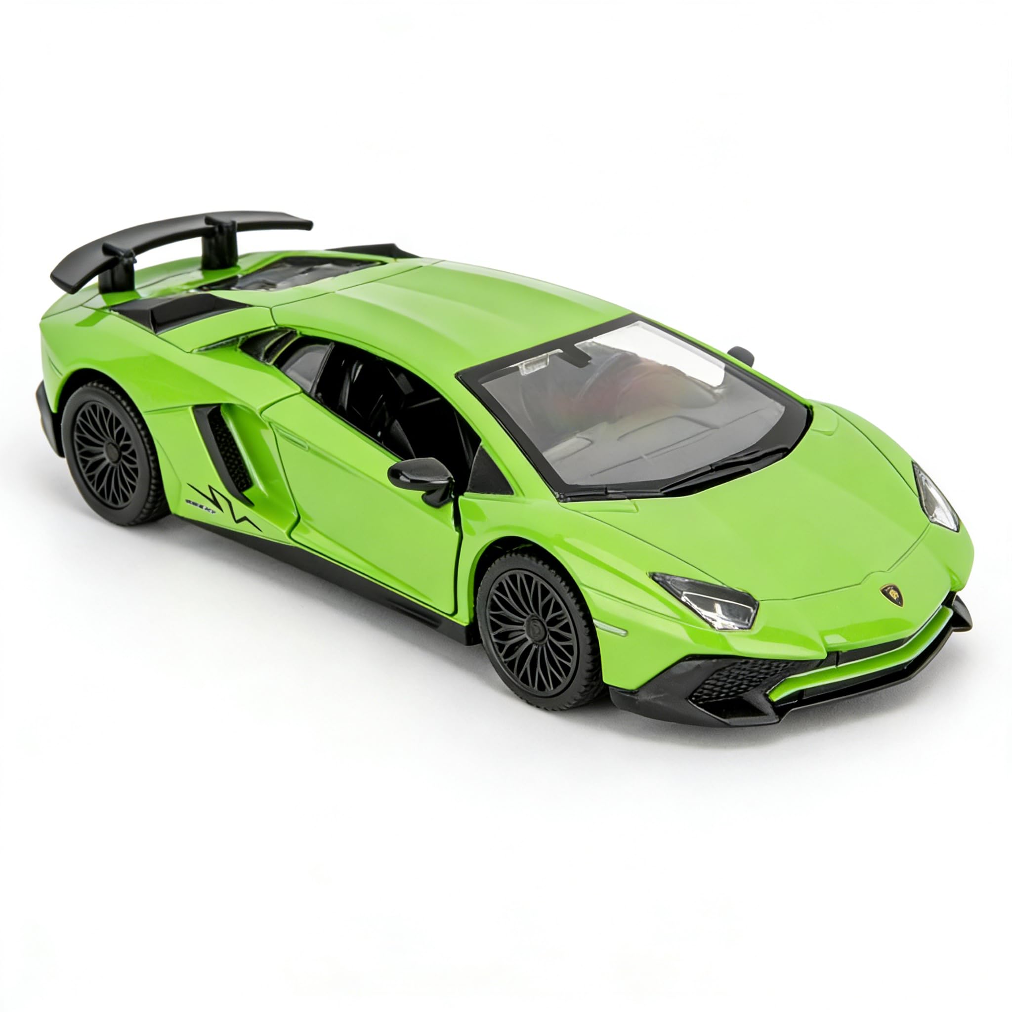 TGRCM-CZ 1/36 Scale Lamborghini Aventador LP770-4 Casting Car Model, Zinc Alloy Toy Pull Back Vehicles Toy Car for Toddlers Kids Boys Girls Gift (Green)