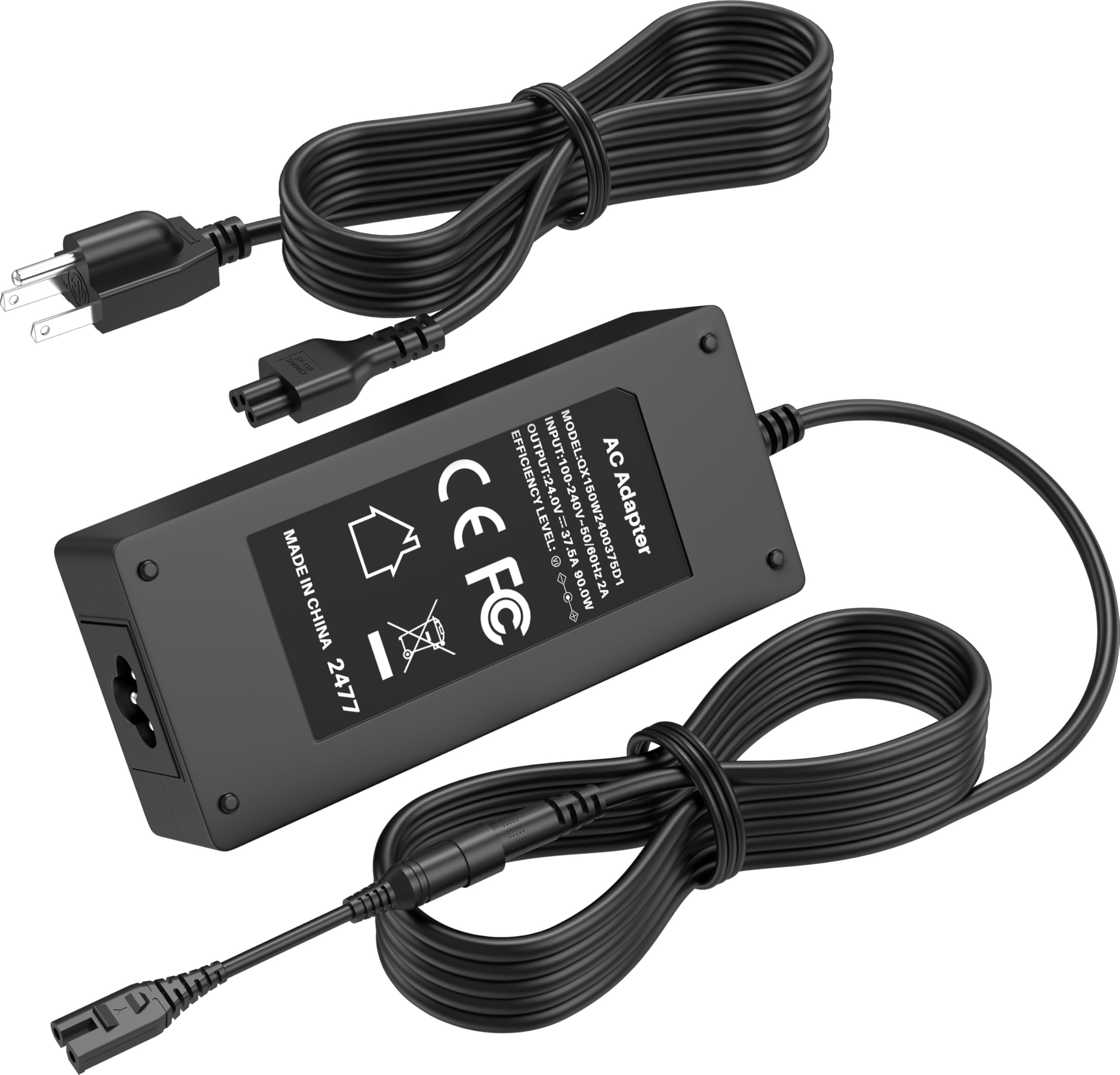 Photo 1 of 24V Charger for Cloud Massage 9486098094 Shiatsu Foot Massager Deep Kneading Machine with Heat Therapy Power Cord AC DC Adapter Supply Battery Charging Plug for Cloud Massage XH2400-2500 XH24002500