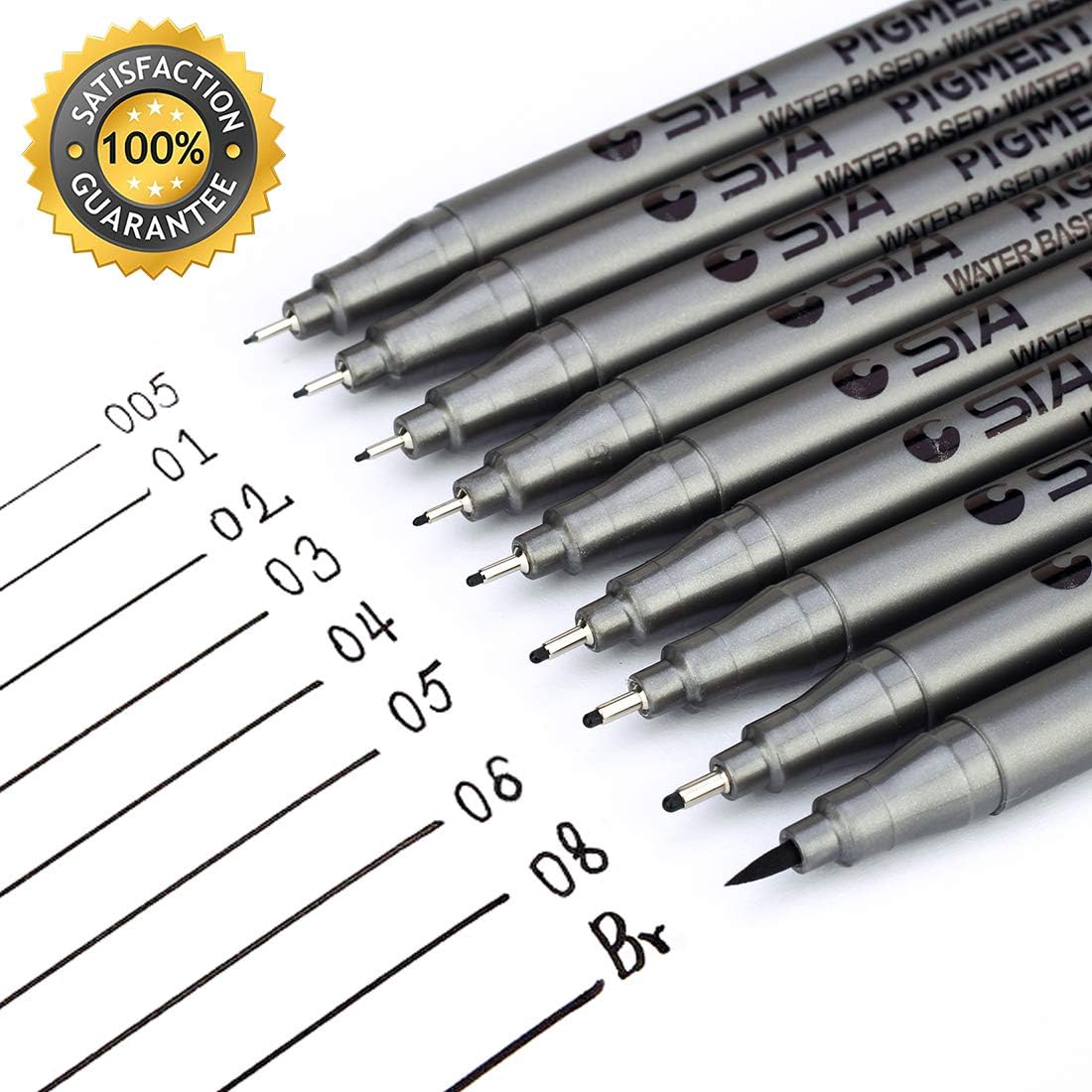 MISULOVE Micro-Pen Fineliner Ink Pens, Precision Multiliner Pens for Artist Illustration, Sketching, Technical Drawing, Manga, Scrapbooking(9 Size/Black) : Office Products
