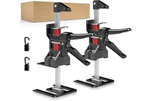 ALGRTS Labor Saving Arm Jack 2 PCS 14.8 Inch Arm Tool Hand Lifting Jack Tool Lift Range 10.14in Multi-Function Height Adjustment Lifting Device Load Bearing 220 Lb Wall Tile Locator