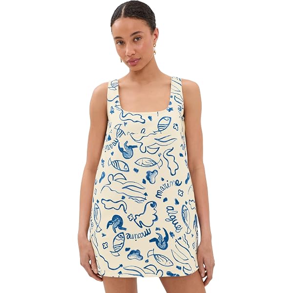 sahara mini dress simon miller SIMONMILLER Sahara Linen Mini Dress in Neutral