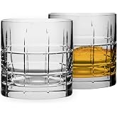 Orrefors Street Double Old Fashioned Glass (Set of 2) - 11.5 Fl. Oz., Royal Peak Design, Glassware for Whiskey, Bourbon, Gin, Serving Cocktails &amp; Margaritas, Dishwasher Safe