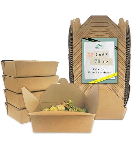 Genpak Clover Large 8 Three-Compartment Take-Out Containers - Microwave Safe, BPA Free (Case Of 150) - Made In USA