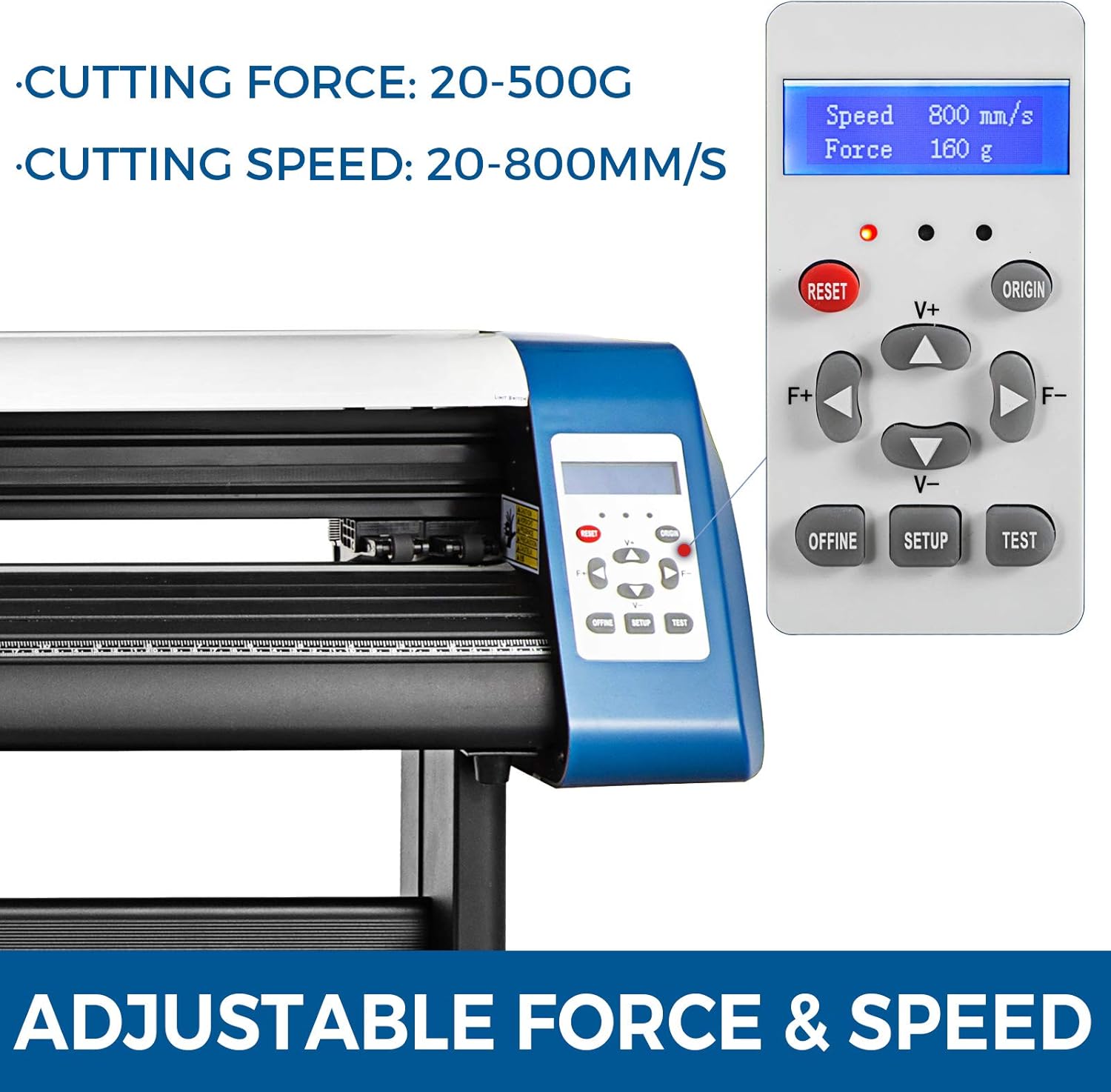 VEVOR Vinyl Cutter 53 Inch Vinyl Cutter Machine Semi-Automatic DIY Vinyl Printer Cutter Machine Manual Positioning Sign Cutting with Floor Stand Signmaster Software: Electronics