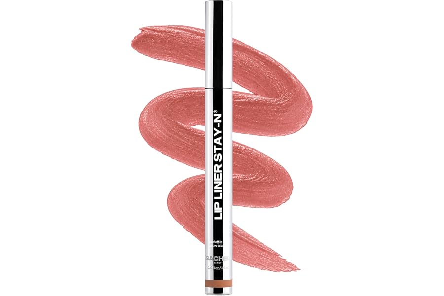 Sacheu Lip Liner STAY-N Peel Off Lip Stain, Longwear, p-INKED | Water-resistant, transfer & smudge-proof, lip tint with hyaluronic acid & vitamin E for conditioning benefits, matte finish