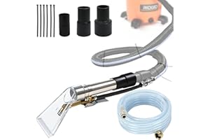 Happy Tree Universal Fit All Brands' Shop Vac Extractor Hose Kit Adapter Wet-dry Extraction Accessory for Upholstery & Carpet Cleaning Auto Detailing Wet Vaccum Accessories with 25 Feet Water Hose