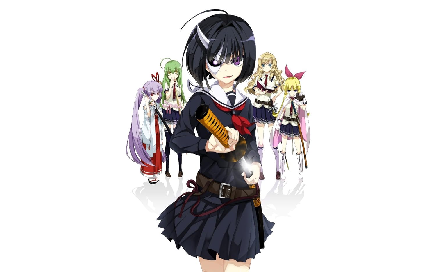 athah designs anime armed girl s machiavellism rin onigawara satori tamaba warabi hanasaka mary kikakujou tsukuyo inaba busou shoujo machiavellianism 13 19 inches wall poster matte finish amazon in home kitchen athah designs anime armed girl s