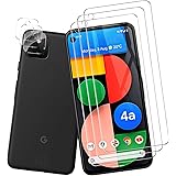 [6 Pack] E'QITAYO Screen Protector for Google Pixel 4a (5G) with Camera Lens Protector, [Not Fit 4G Version]Tempered Glass An