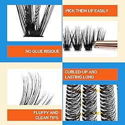 Lash Clusters 40D-0.07D-10mm Individual Lashes 280