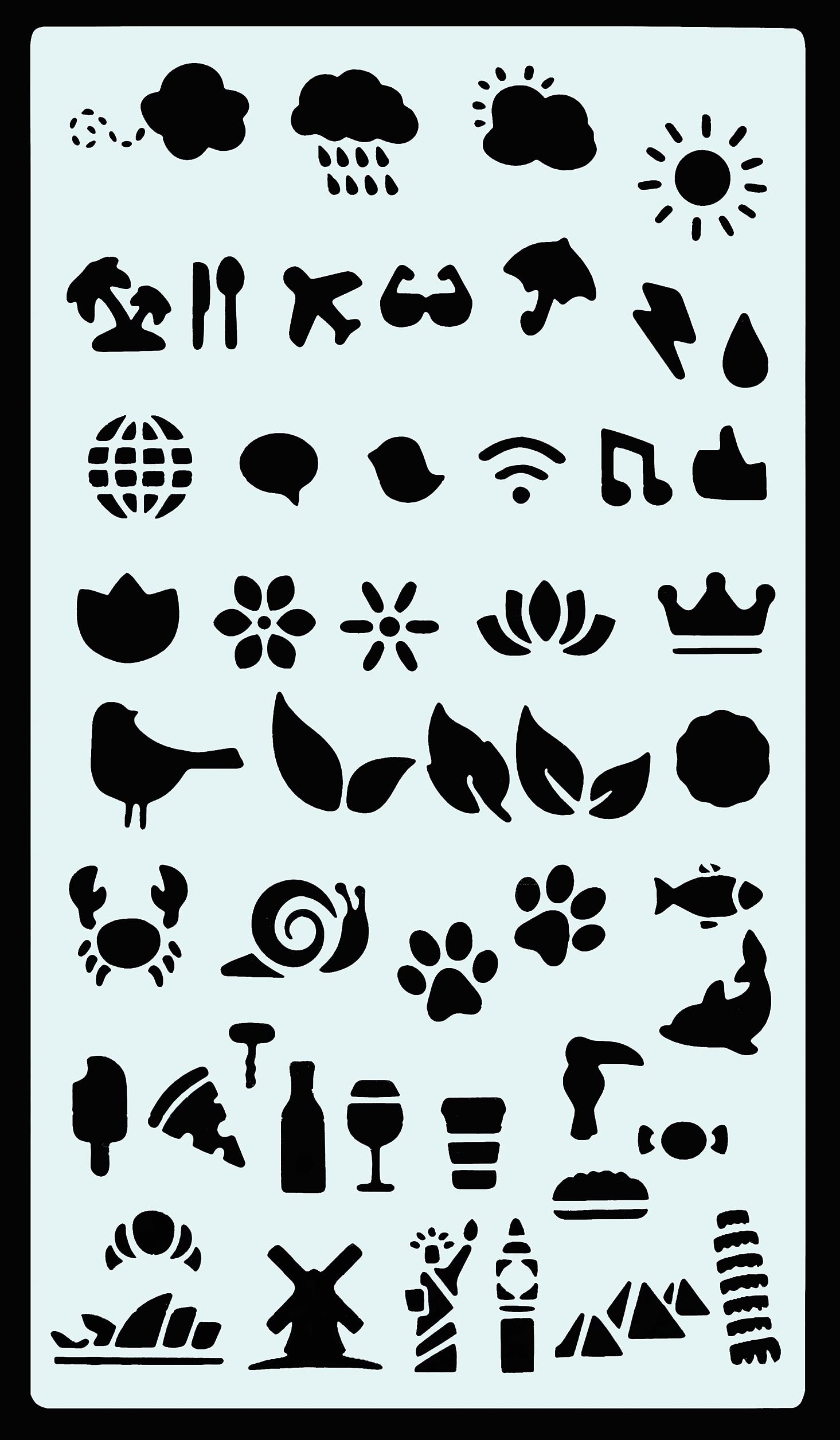 Dotted Journal Stencil Set (Over 300 designs that are great for bullet journaling, planners, and notebooks)