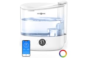 PARIS RHÔNE 6L Smart Humidifiers for Bedroom Large Room Home, Cool Mist Humidifier, Top Fill Quiet Humidifier for Baby and Plants, App Control, Essential Oil Diffuser Nightlight, 753ft² Coverage, White