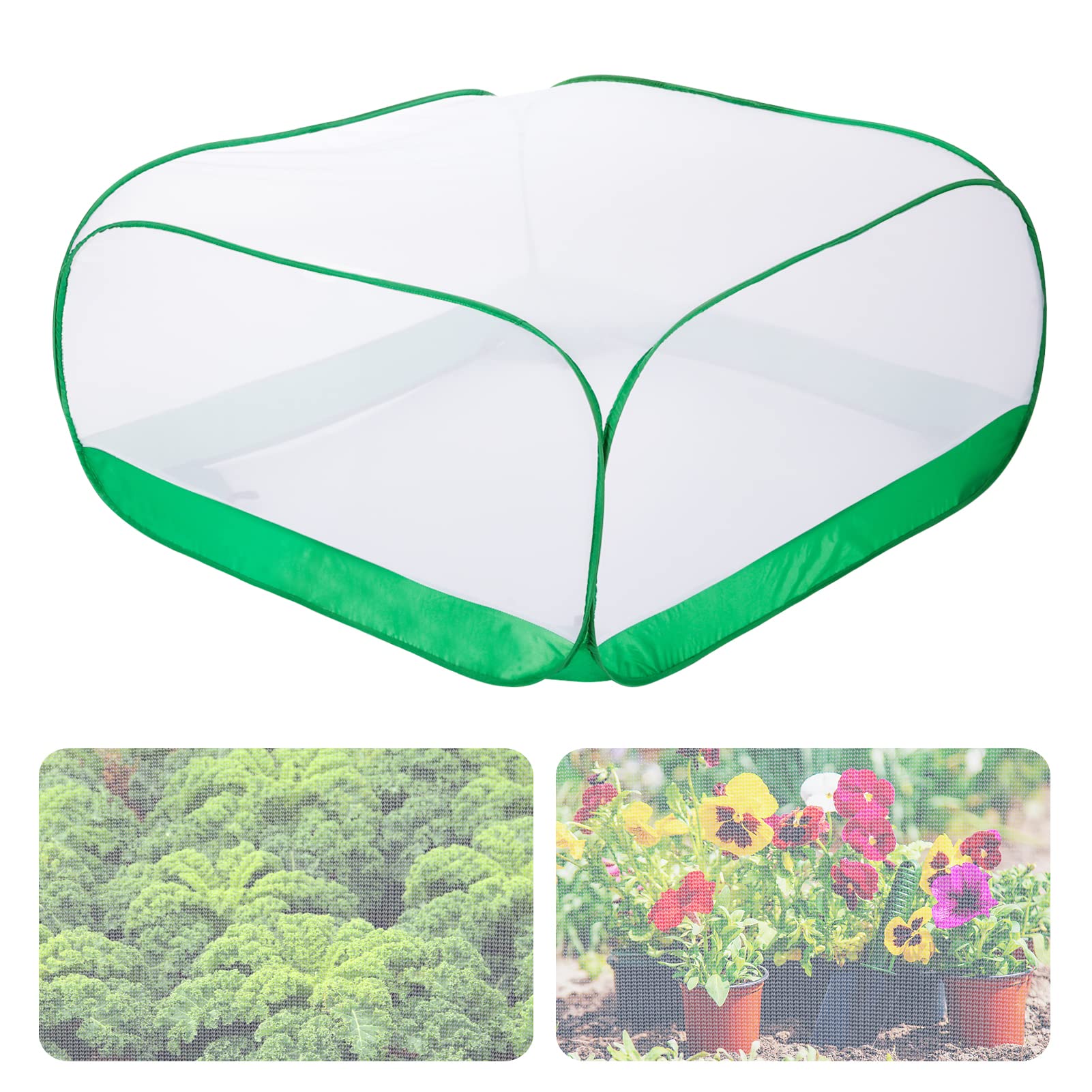 Photo 1 of Upgraded Garden Netting - 3.3 × 3.3 × 1.65 FT Plant Covers Net for Square Raised Garden Bed, Ultra Fine Garden Mesh Netting Protection from Bird Pest Barrier Net Row Cover for Plant Fruit Vegetable