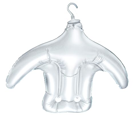 UPP Kleiderbügel BIG aufblasbar 1 Stückfür Hemden, Blusen, Shirts etc. | Platzbarende Reisebügel ideal für unterwegs | Luftkl