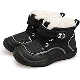 Centipede Demon Toddler Boots Boys Girls Winter Boots Waterproof Fleece Kids Snow Boots Faux Fur Booties Warm Walking Shoes for Indoor Outdoor