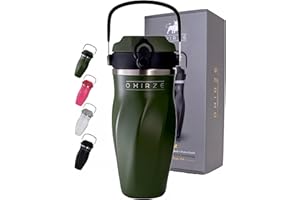 Oxirze Shaker Bottle –26oz Double Wall Stainless Steel, No Mixing Tools Needed,Ideal for Protein Shakes,Water, Smoothies, Cocktails –Leak-Proof, Copper-Insulated, BPA-Free (Steel Commando)