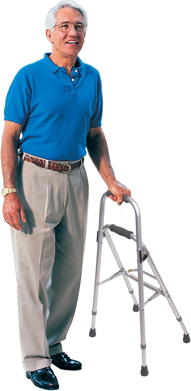 Carex Folding Hemi Walker - One Handed Walker for Seniors - Side Arm Style Walker: Health & Personal Care