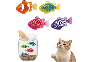 Magic Water-Activated Glowing Robo Swimming Fish, Neon Robotic Fish with Motorized Motion, Interactive Waterproof for Bath, P