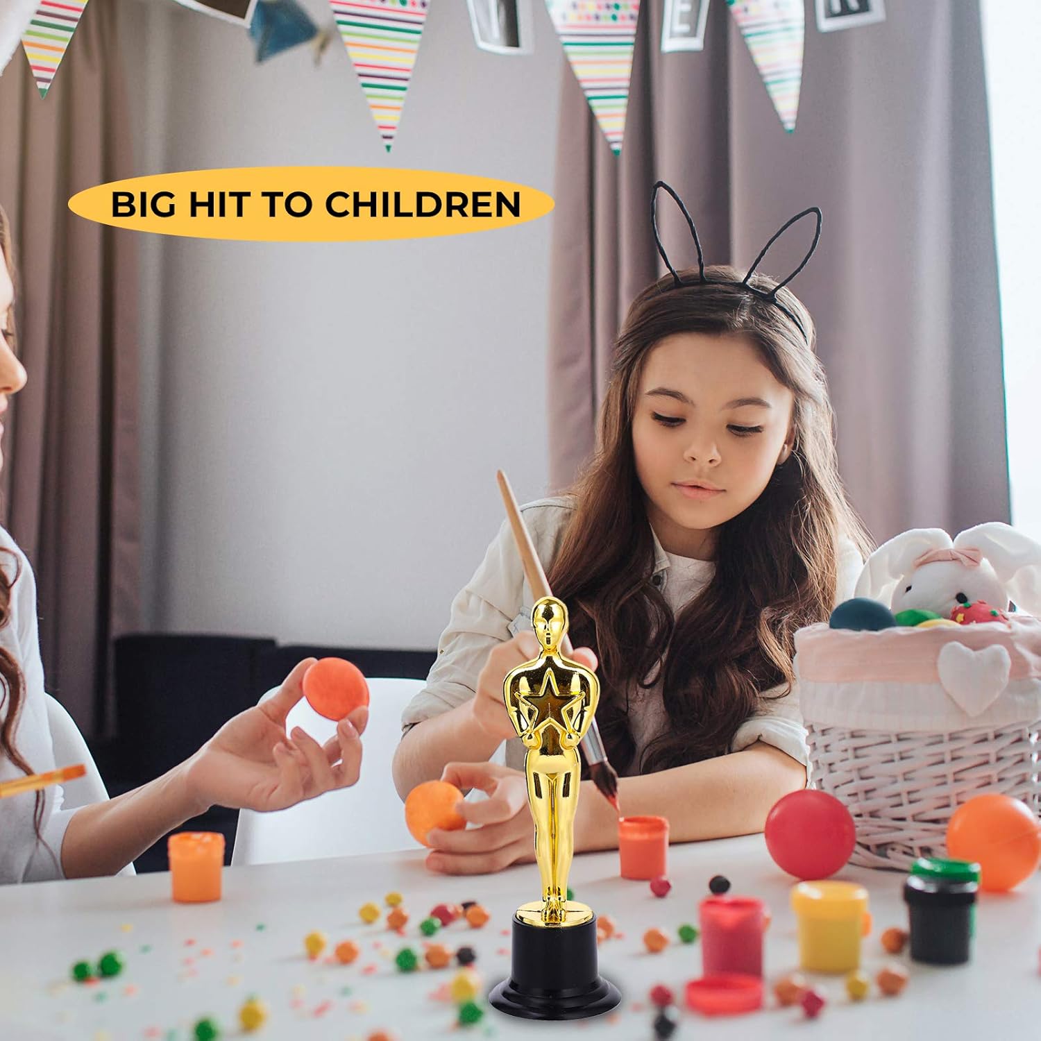 PlayO 6" Gold Award Trophy Statue - 12 Pack - 12 Trophies for Ceremonies or Parties - Winner Prizes : Sports & Outdoors