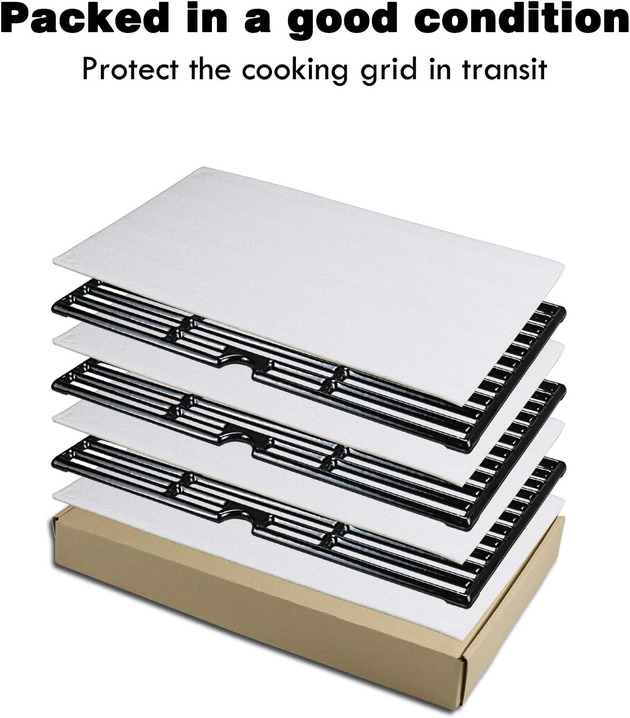 Hisencn Porcelain Coated Cast Iron Cooking Grates Replacement for Chargriller 2121, 2123, 2222, 2828, 3001, 3030, 3725, 4000, 5050, 5252, Set of 3, 19 3/4" Char griller Duo 5050 Grids : Garden & Outdoor