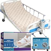 KEKOY Alternating Air Pressure Mattress Pad for Bed Sore Prevention | 130 Air Cells with Adjustable Quiet Pump, Waterproof Mattress Topper for Elderly, Bedridden Patients, Home and Hospital Care