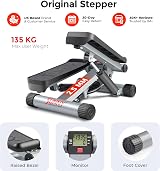 Sunny Health Fitness Mini Stepper with Resistance Bands LCD Monitor view 6