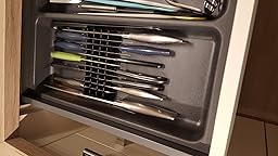 Messerhalter 4er Set für Schubladen Messerblock Messer Aufbewahrung
