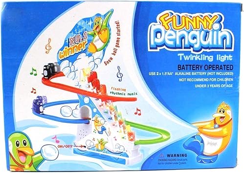 Krireen Jolly Penguin Race Track Series Plastic Multicolour