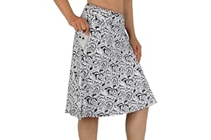 CZRLHYT Womens Skorts Modest Knee Length Skirts Athletic Midi Active Running Skirt
