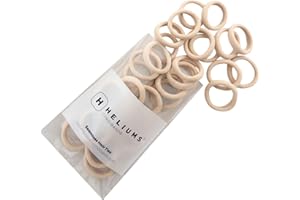 Heliums Small Hair Ties - Blonde - 2.5cm Seamless Mini Hair Ties No Damage, Ponytail Holders for Kids, Braids and Thin Hair -