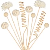 Reed Diffuser Stick,WUTAOBON 10Pcs 10Inch Natural Rattan Flower Reed Fragrance Diffuser Set, Fragrance Diffuser Replacement Rattan Sticks Home Decor (Primary Color)
