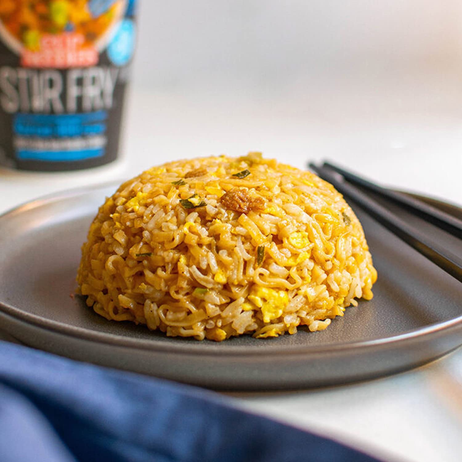 Nissin Cup Noodles Stir Fry Rice with Noodles, Spicy Beef Flavor, 2.68