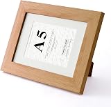 Fabian Clarke London A5 Modern Oak Photo Frame with White A6 Mount view 6