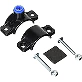 AFW Filters Drain Saddle Valve with 3/8" Quick Connect for Reverse Osmosis (RO) Systems, Black