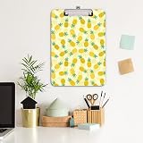 Hnogri A4 Clipboard Yellow Pineapple Low-Profile Clip 80-100 Sheets view 4