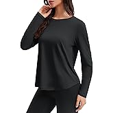 LE VONFORT Women's Long Sleeve Workout Shirts Quick Dry Sun Protection Running Yoga Tops
