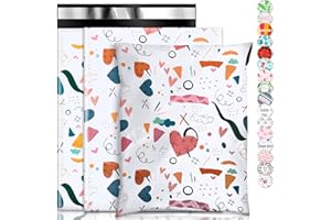 Oududianzi Poly Mailers 10X13, 100Pack Shipping Bags, Fashion Shipping Envelopes, Plastic Packaging Bags, Self-Seal Polymailers, Mailing Poly Bags for Business, Clothing (Graffiti Pattern)