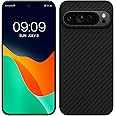 kalibri Aramid Fiber Case Compatible with Google Pixel 9 Pro - Case Super Slim Strong Protective Phone Cover - Black Matte