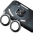 Zeking [2 Pack] for Nothing Phone (2a)/2a Plus Camera Lens Protector, 9H Tempered Glass Camera Cover Screen Protector Metal Individual Ring(Black)