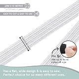 Smith's White Elastic Band 6mm x 10m Flat Cord Sewing Haberdashery view 6