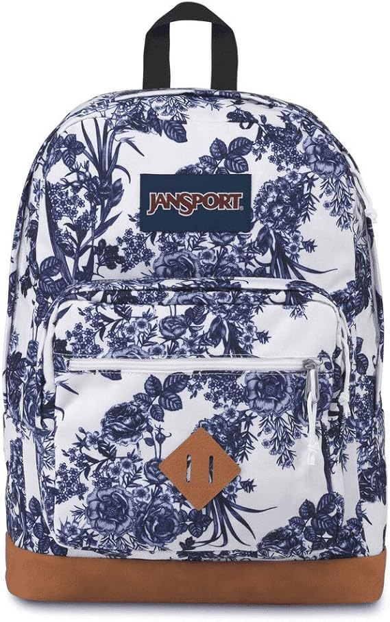 Jansport City View Backpack White Artist rose Casual Daypacks