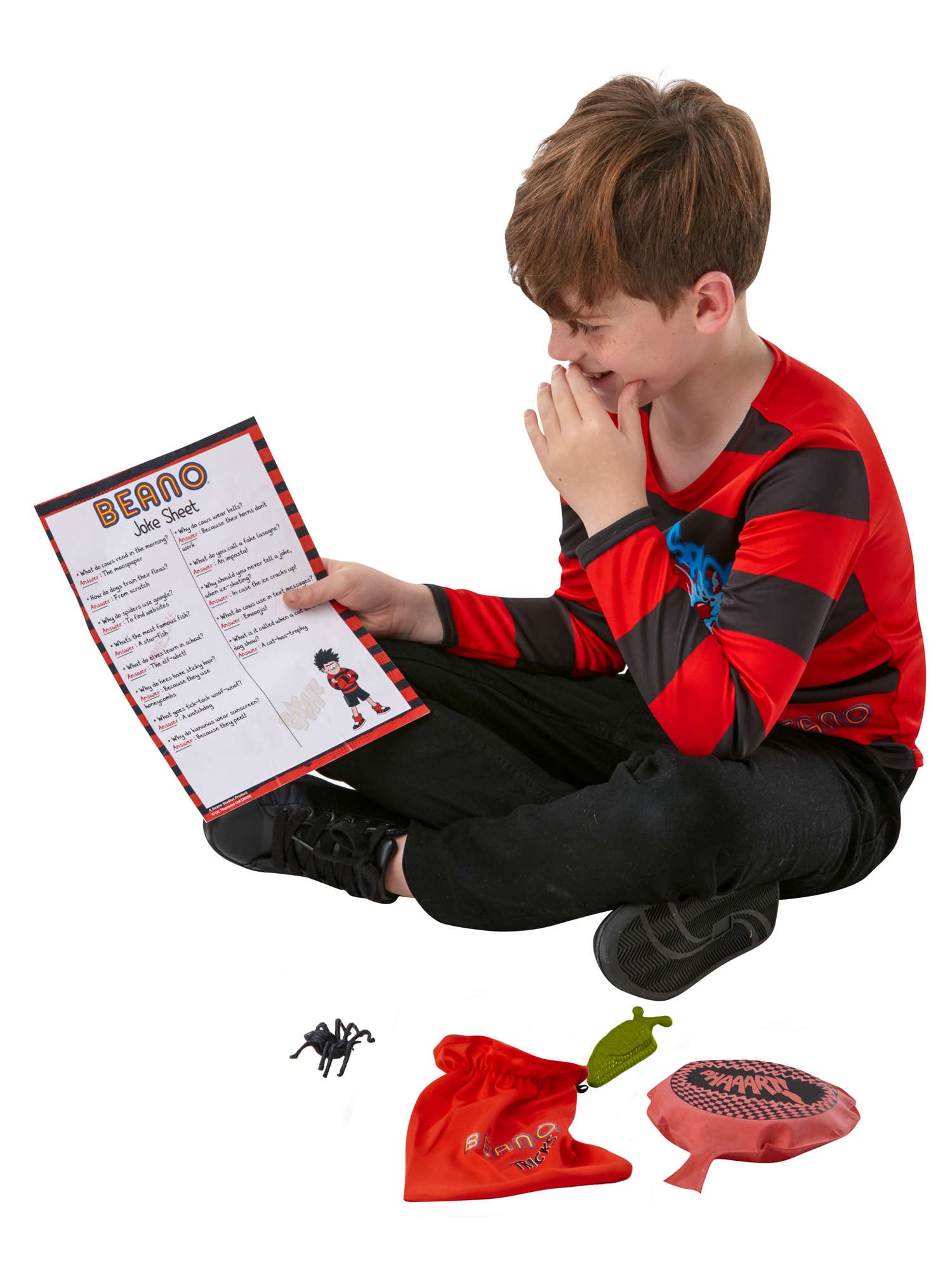 Rubies Official Dennis the Menace Beano Trick Bag, Book Day Costume Accessory, One-Size Childs Multicolour Halloween Halloween