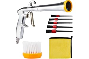 B4B BANG 4 BUCK Air Cleaning Gun, Pro Auto Detailing Tool, High Pressure Car Detailing Cleaning Tool with Nozzle and Auto Detailing Dusting Brush for Quickly Blasts Dirt and Dust from Surface