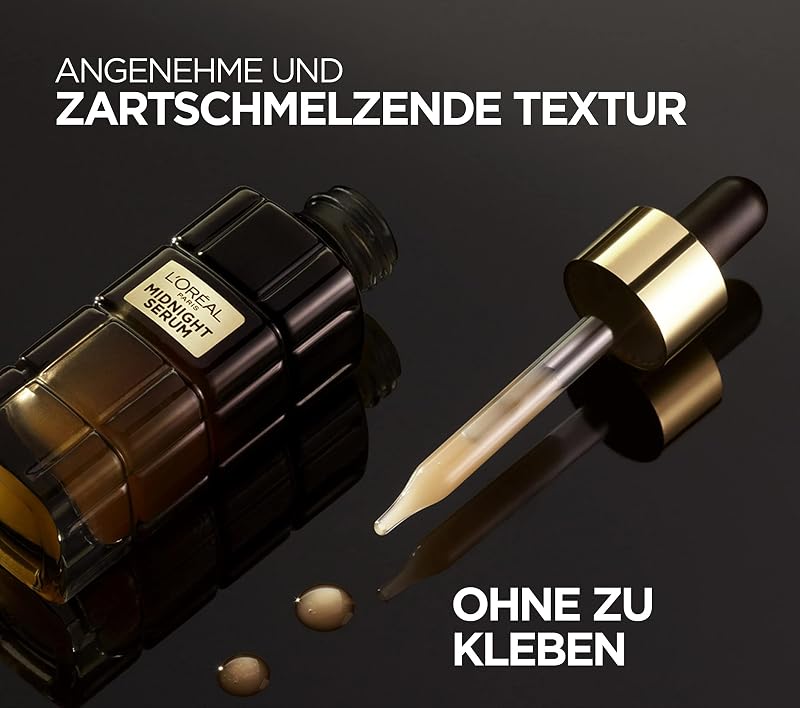 L'Oréal Paris Midnight Serum para mujeres: regeneración celular durante la noche y protege contra los radicales libres durante el día para menos arrugas, piel más suave y joven, Age Perfect Cell