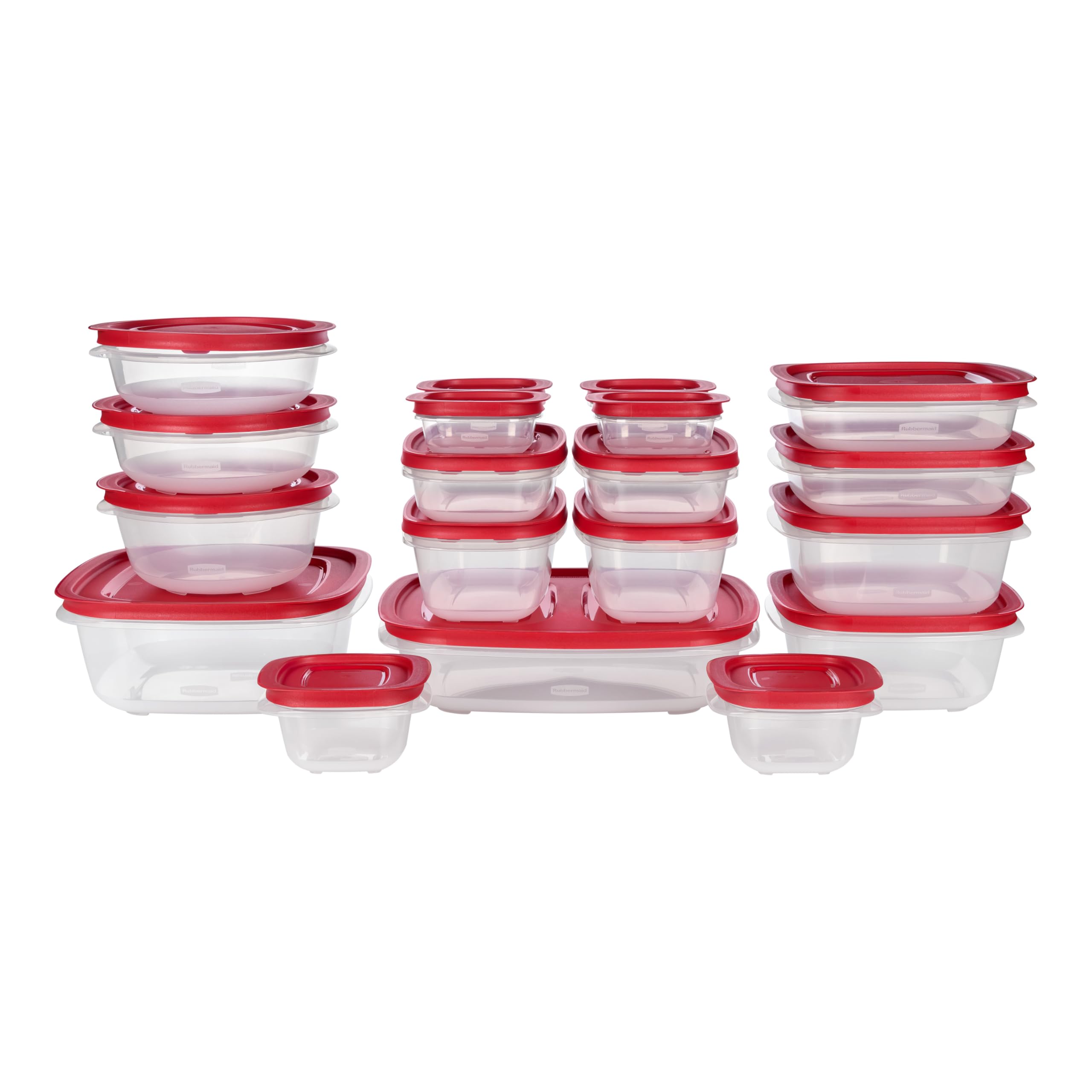 Rubbermaid EasyStore Containers, 38-Piece Set, Food Storage Containers, Food Storage Containers with Lids Image