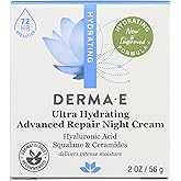 Derma E Ultra Hydrating Advanced Repair Night Cream, Dermatologist Tested, 2 Ounce (Pack Of 1)