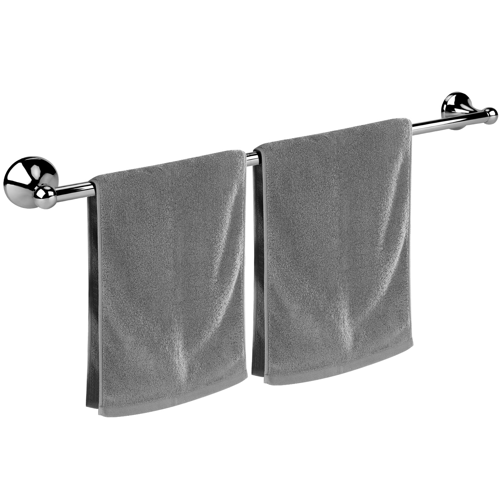 Photo 1 of Ntipox Antique Bathroom Towel Bar Polished Chrome, 24 Inch Towel Racks for Bathroom Wall Mounted,Bathroom Towel Holder,Home Decor Towel Rod Chrome