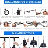 LFJ LAT and Lift Pulley System DIY Cable Gym Home Arm Strength Trainer view 4