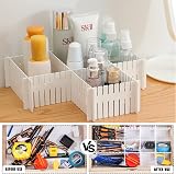 GIAK 16 PCS Drawer Dividers Adjustable White 32 x 7 cm DIY Cut to Size view 5
