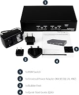 StarTech 4 Port DisplayPort KVM Switch w/ Audio USB Keyboard Video Mouse view 6