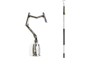 DOCAZOO DOCA Boat Hook - 6-24 Ft (30+ Ft Reach) - Christmas Light Pole Hanger Tool - Durable & Lightweight Utility Hook for Docking, Tree Debris Removal